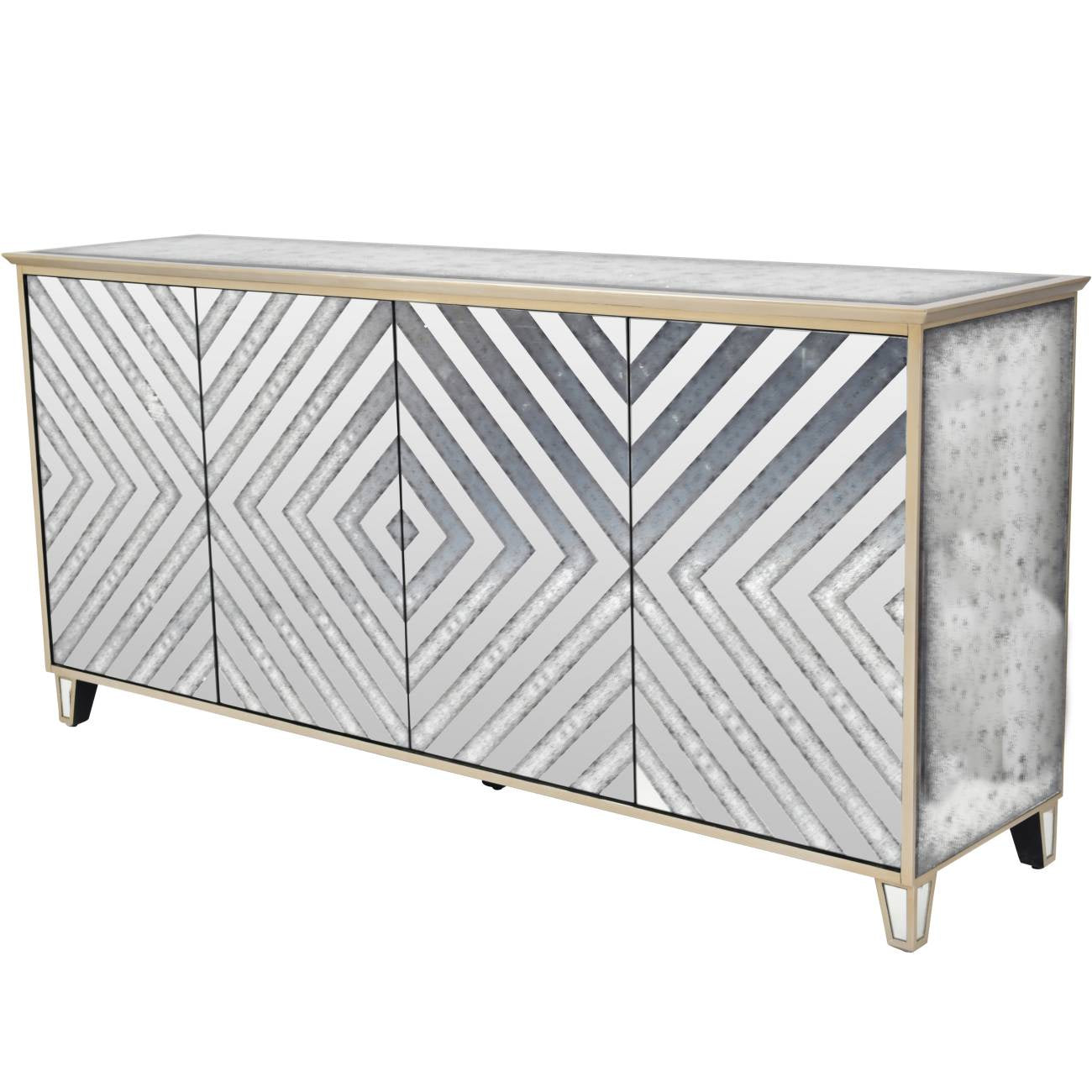 Slim mirrored outlet sideboard