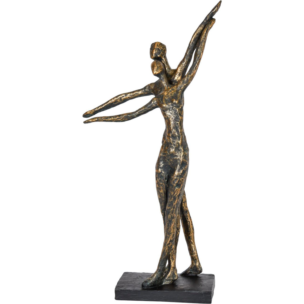 Celebrating Bronze Resin Standing Couple