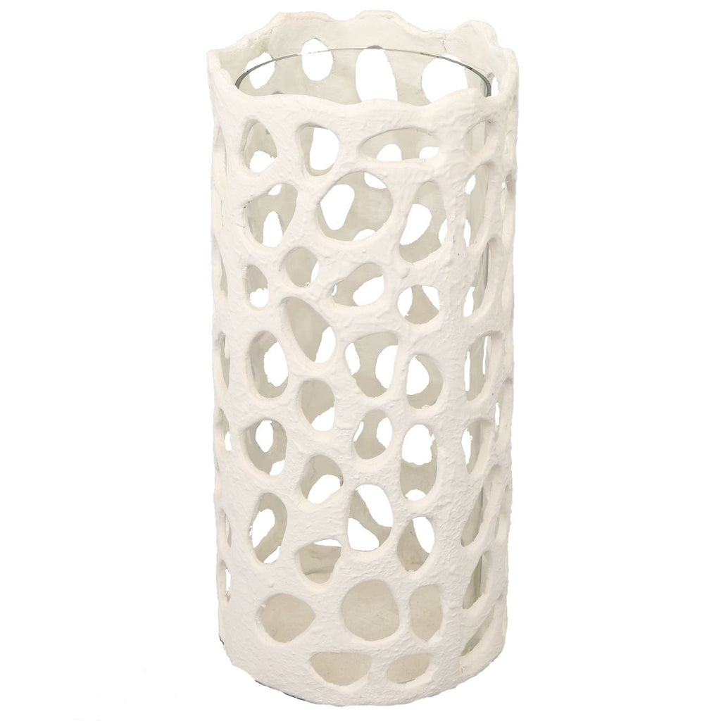 Ecomix Cutwork Glass Hurricane Large