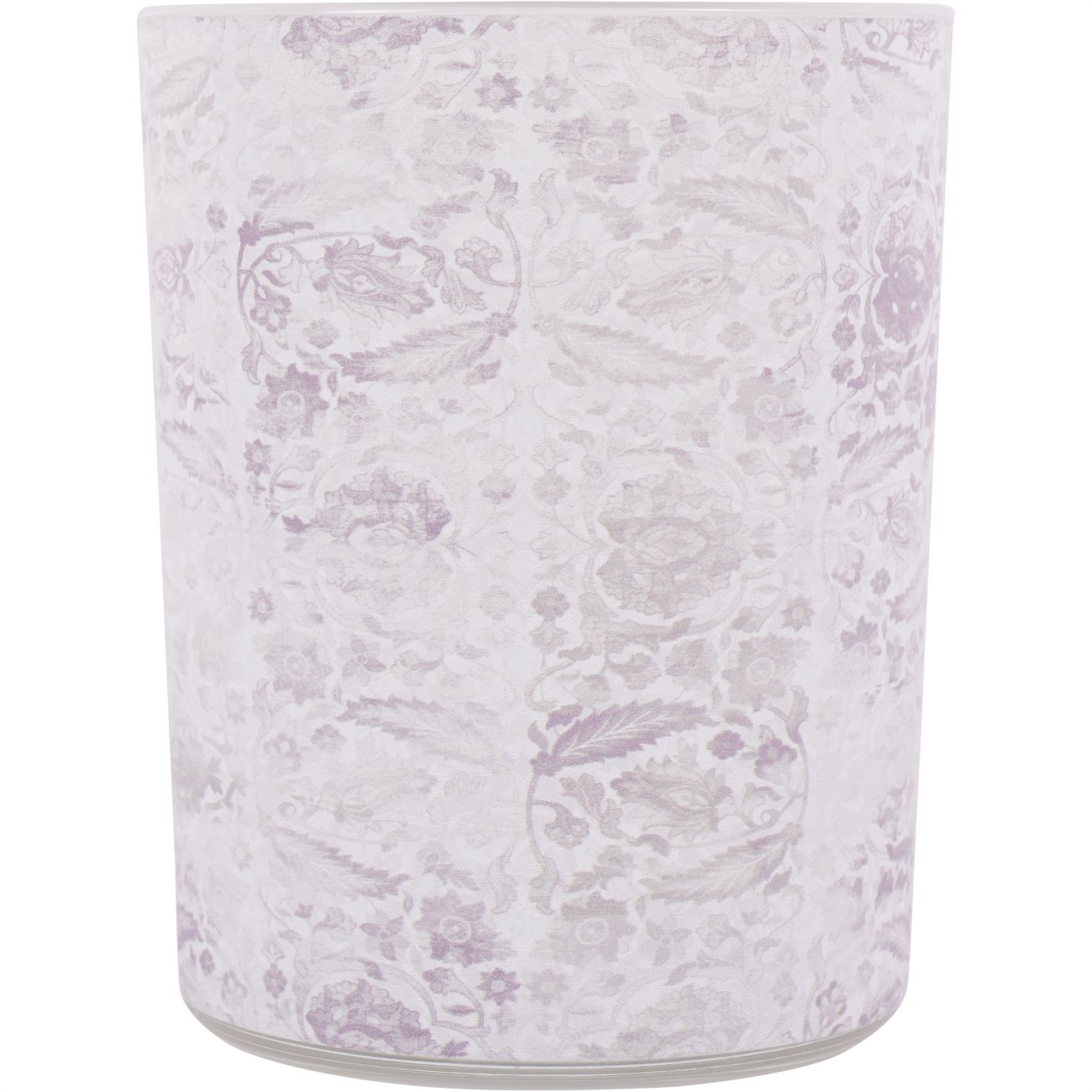 Laura Ashley Frosted Garner Leaf Glass Hurricane