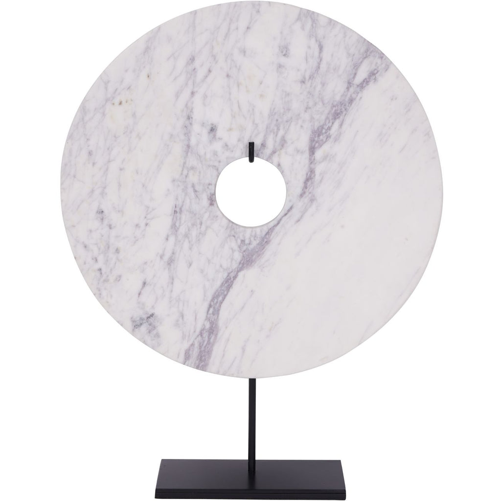 Castello White Marble Disc