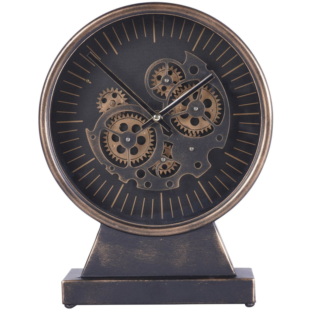 Palladium Mantel Clock Black & Gold