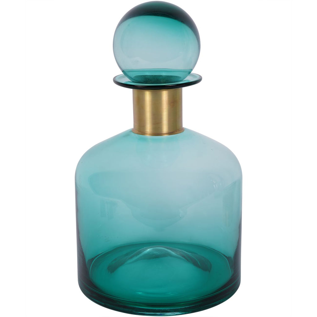 Jorum Collection Glass Bottle with Brass