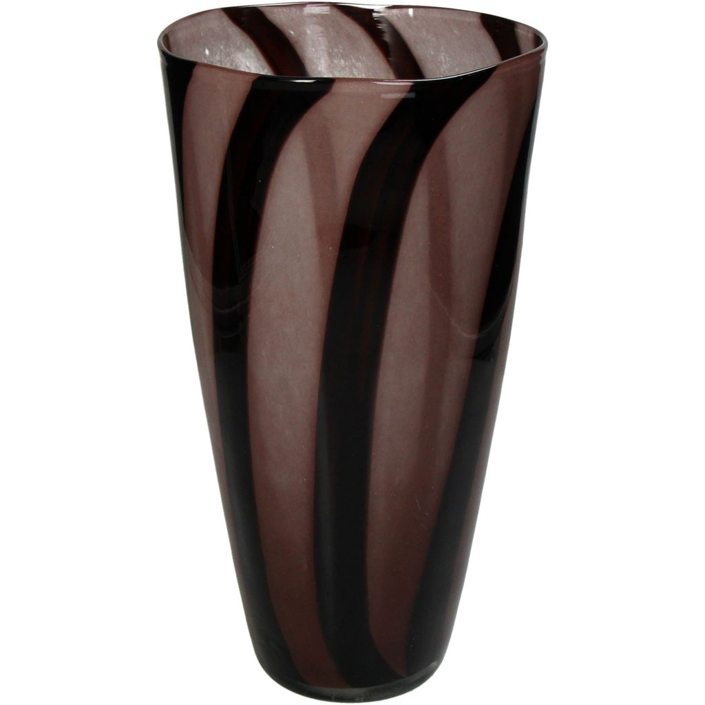 Glass Humbug Vase 16cm