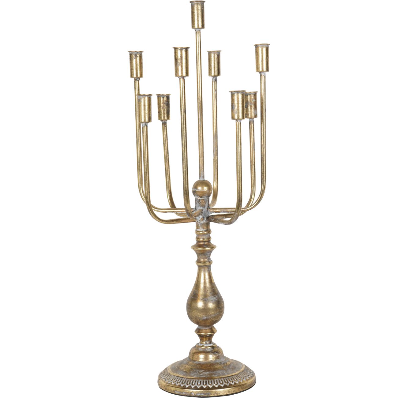 Rustic Gold 9 Candle Candelabra