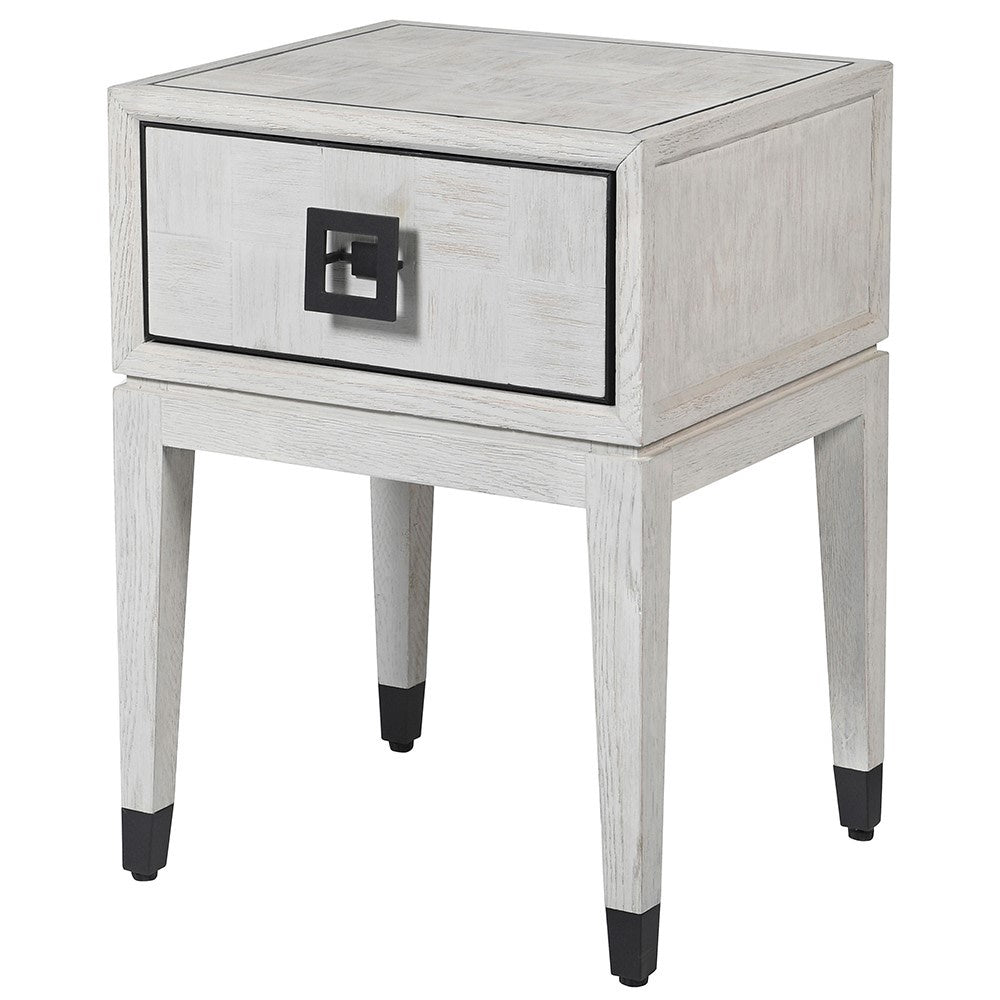 Cliveden White 1 Drawer Bedside