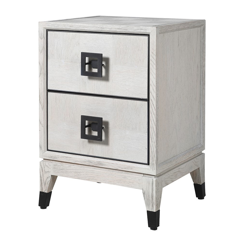 Cliveden White 2 Drawer Bedside