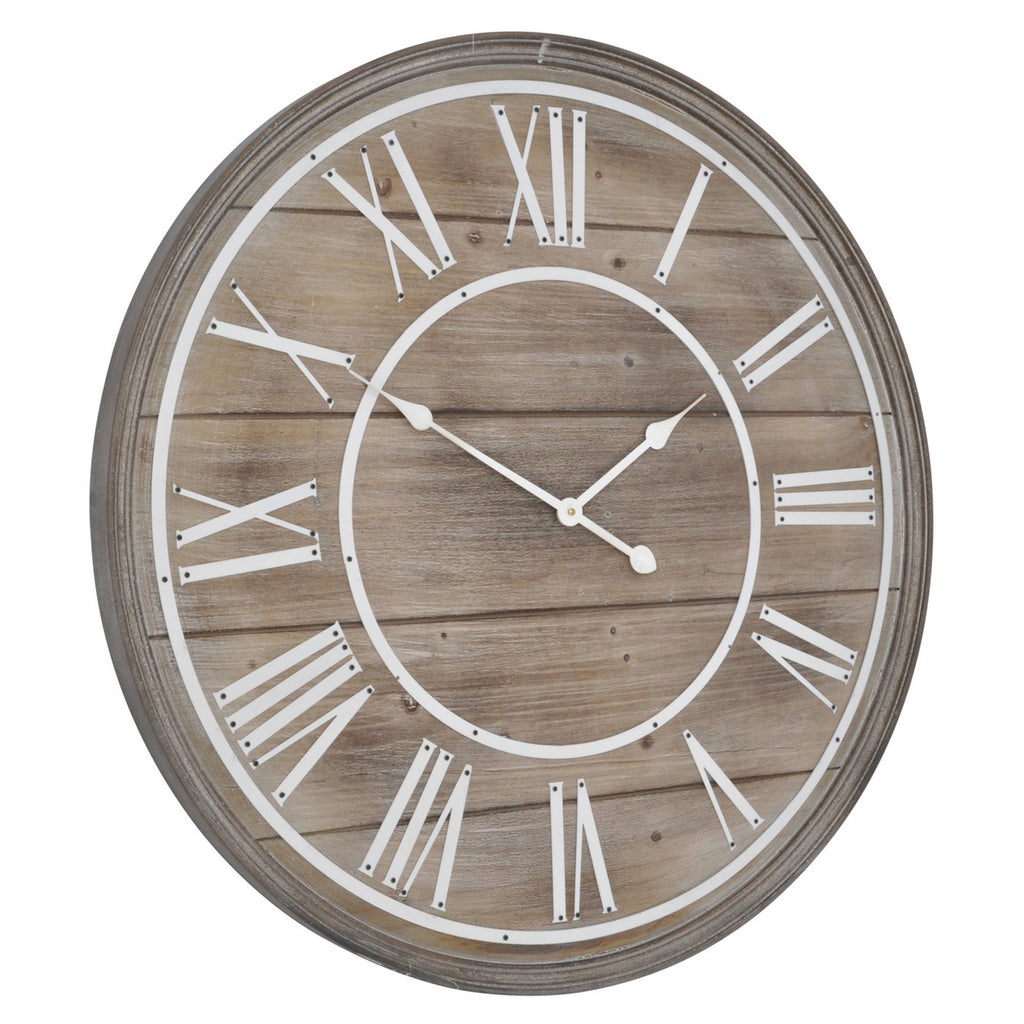 Iconic Hemsby Bleach Wooden Wall Clock