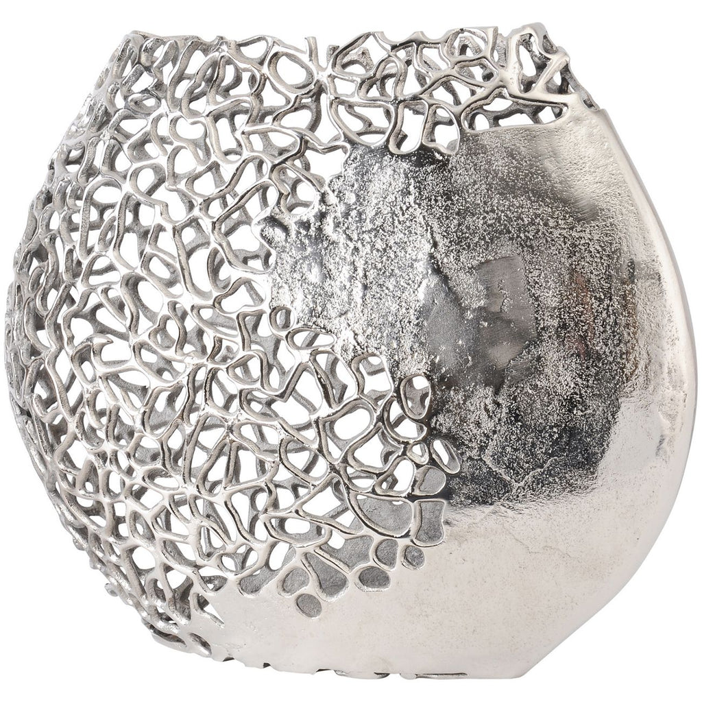 Apo Coral Ellipse Aluminium Vase