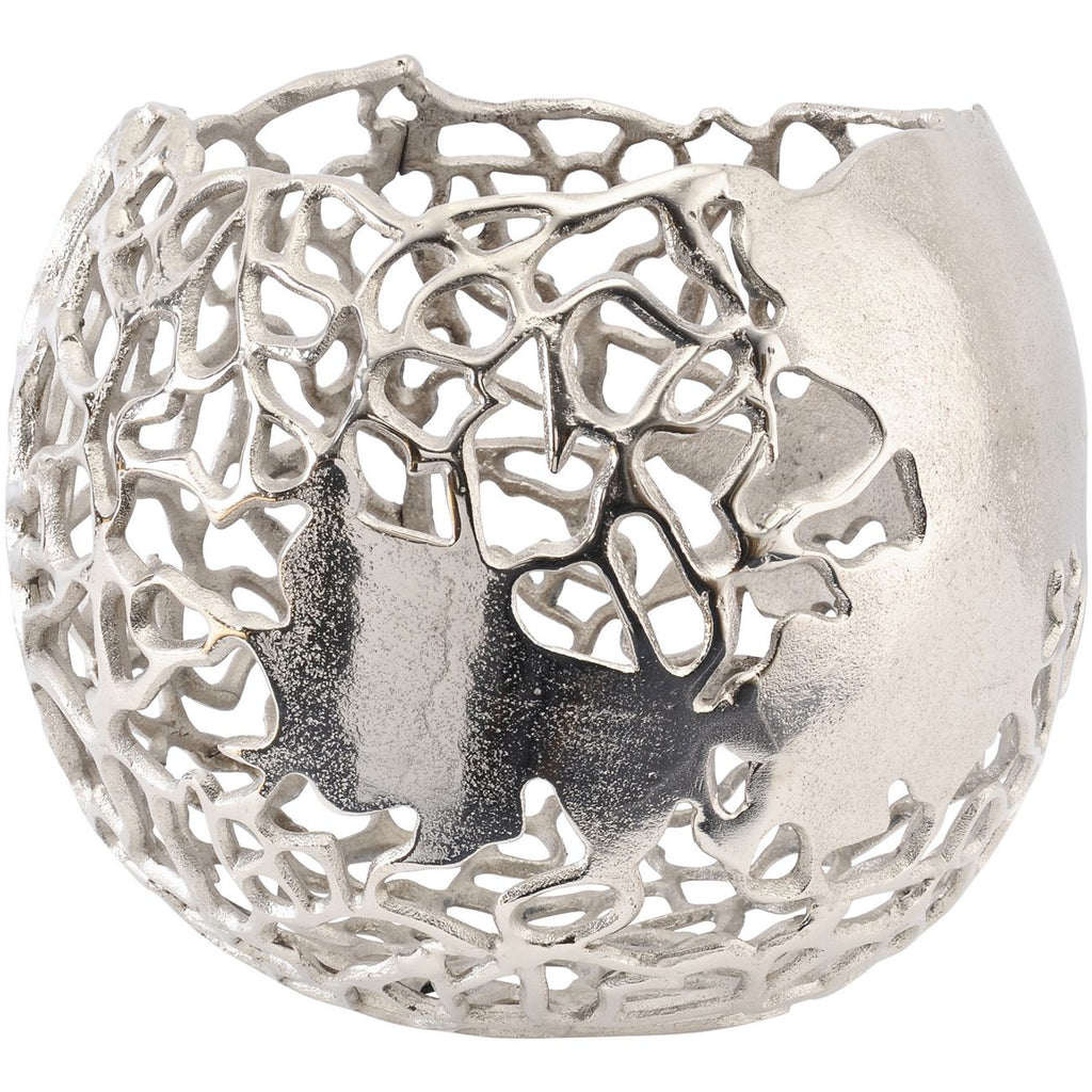 Apo Coral Spherical Aluminium Vase