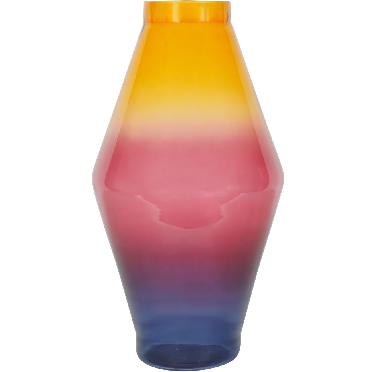 Elise Tropical Sunset Ombre Large Glass Vase 53cm