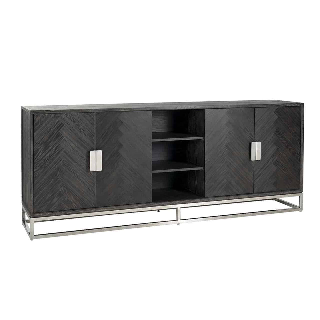 Arundel Silver 4 Door Open Centre Sideboard - Pavilion Interiors