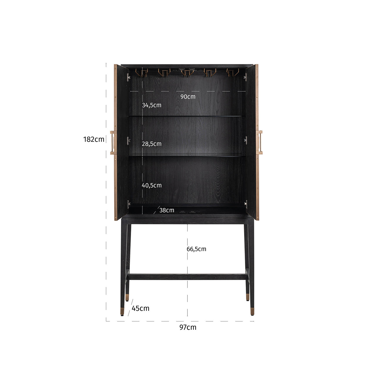 Beaumont 2 Door Bar Cabinet