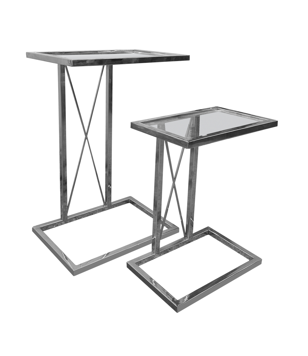 Argento Laptop Nesting Tables - Pavilion Interiors