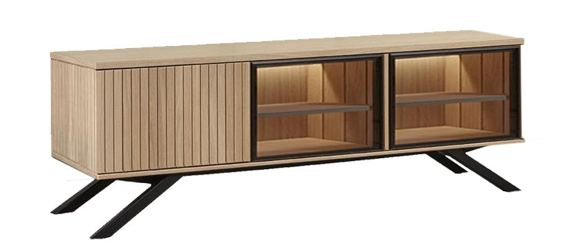 Sienna 3 Door TV Unit with 2 Glass Doors