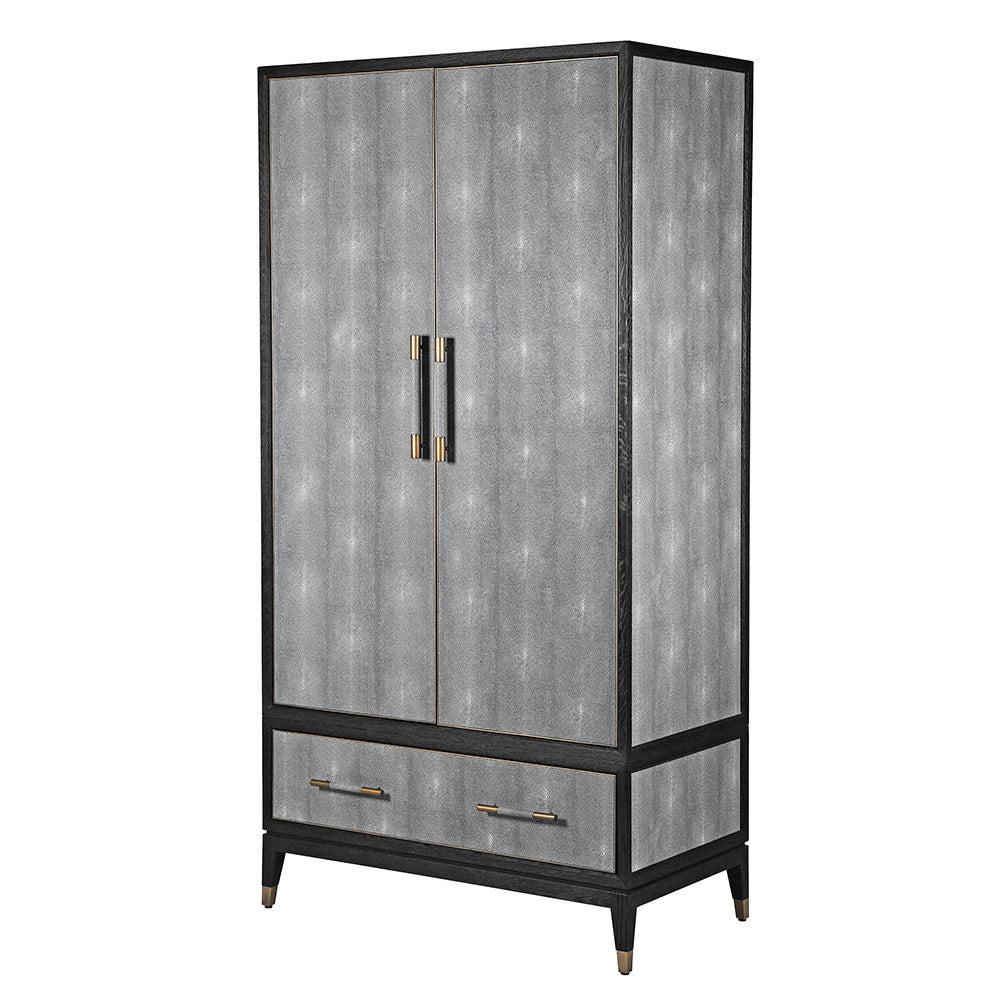 Tokyo Oak & Shagreen Wardrobe